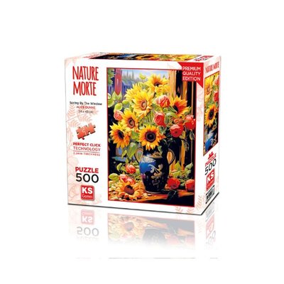 Ks Games Puzzle 500 Parça Spring by the Window