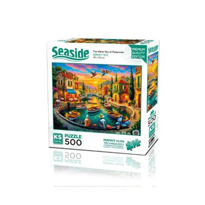 Ks Games Puzzle 500 Parça The Silent Tale of Fishermen