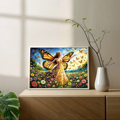 Ks Games Puzzle 500 Parça Lady Butterfly