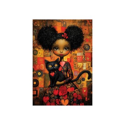 Anatolian Puzzle 500 Parça Kara Kedi