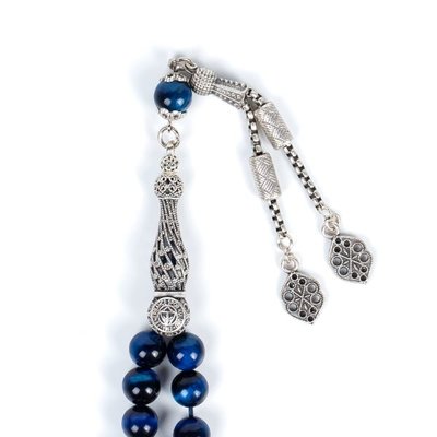 Fenerbahçe Lacivert Kaplangözü Doğaltaş Tesbih