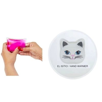 Bosphorus 10 x 9,5 cm Beyaz Kedi Figürlü El Isıtıcısı