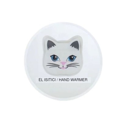 Bosphorus 10 x 9,5 cm Beyaz Kedi Figürlü El Isıtıcısı