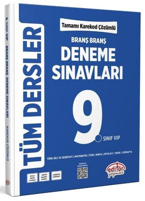 9.Sınıf Tüm Dersler Branş Branş Tamamı Çözümlü Deneme Sınavları