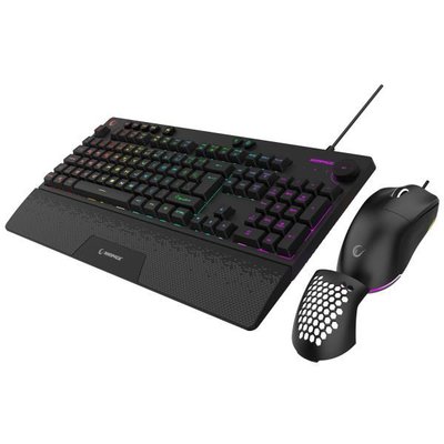 Rampage Eclipse RGB Kablolu Oyuncu Klavye Mouse Seti