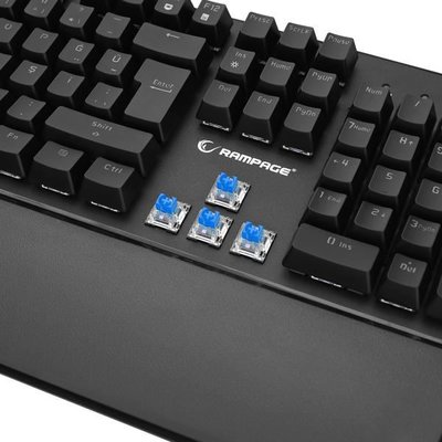 Rampage Umbra KB-R86 Blue Switch Kablolu Mekanik Oyuncu Klavyesi