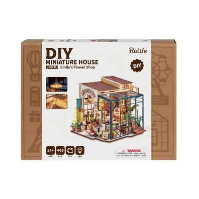 Rolife Emily's Flower Shop Işıklı 3D Yapboz DG145