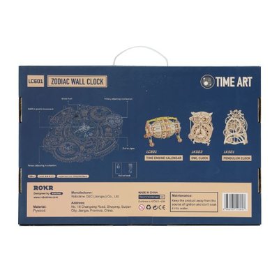 Rokr Zodiac Wall Clock Hareketli  3D Yapboz LC601