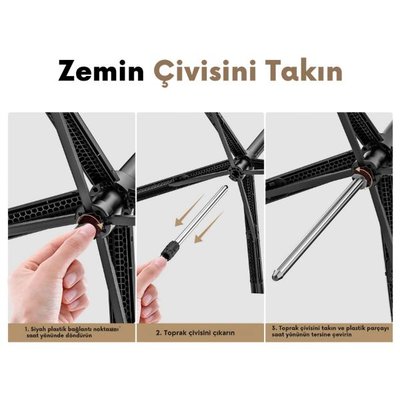 Piili AI Yüz Takip Tripod Stand P-A01 Siyah
