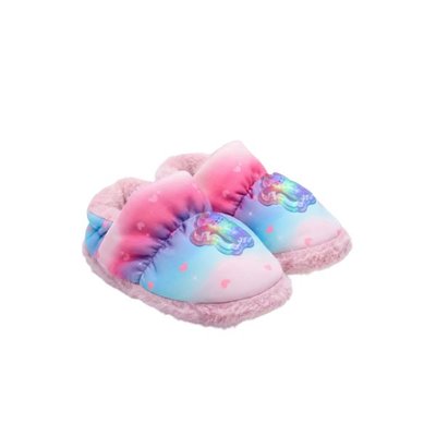 Peluche Çocuk Işıklı Kedili Ev Ayakkabısı 27/28 