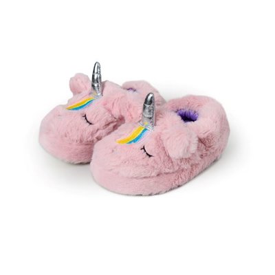 Peluche Çocuk Pembe Unicorn Ev Ayakkabısı 33/34