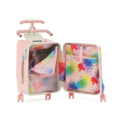 Zampago KS-X1-P Kabin Boy Düşme Engelleyici Binilebilir Çocuk Valizi 