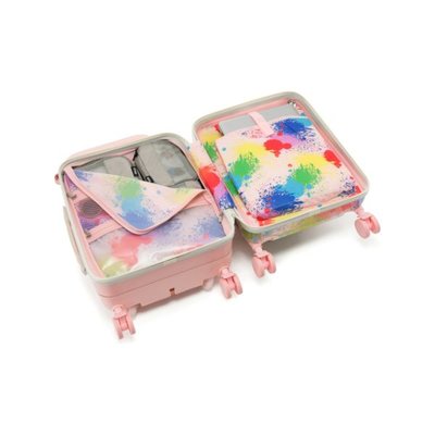 Zampago KS-X1-P Kabin Boy Düşme Engelleyici Binilebilir Çocuk Valizi 