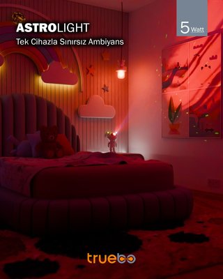 Truebo Astrolight Bluetooth Hoparlör Gece Lambası