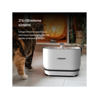 Xenon Smart X8652 Şarj Edilebilir Bataryalı Kedi Su Pınarı | D&R