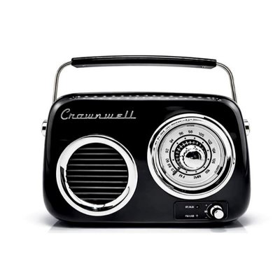 Crown Well CW022-B Nostajik Radyo, Siyah