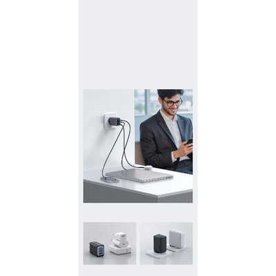 Mcdodo CH-0121 GaN Seri 100W 2C1A Mini GaN Şarj Cihazı Siyah