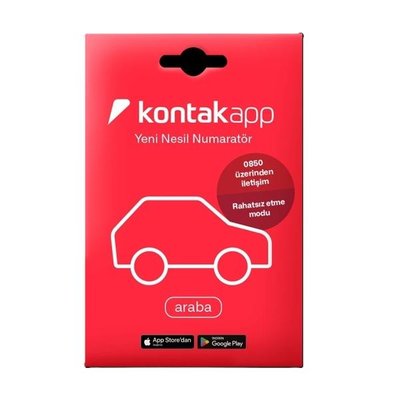 Kontak Araba Etiketi