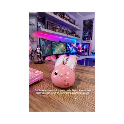 Torima Rabbit TM-21 1200 DP Optik Kablosuz Mouse Pembe | D&R