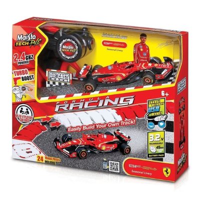 Maisto 1/41 Die-Cast Ferrari SF-24 Uzaktan Kumandalı ve Pist Seti Uzaktan Kumandalı Araba