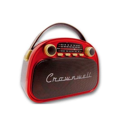Crown Well CW030-R Retro Radyo Kırmızı