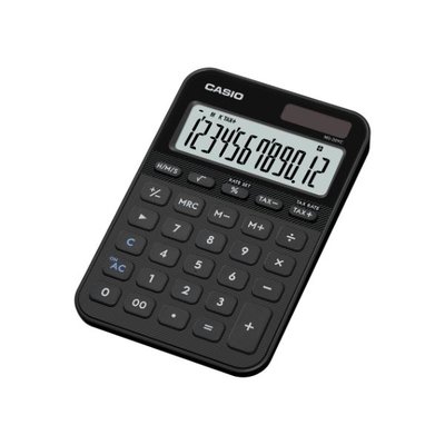 Casio MS-20YC-BK-W-DP Hesap Makinesi Siyah