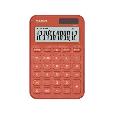 Casio MS-20YC-RD-W-DP Hesap Makinesi Kırmızı