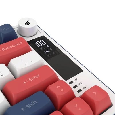 Hawk Gaming HK255 Mavi - Kırmızı RGB %75 TKL Membrane Switch Kablolu / Kablosuz Oyuncu Klavyesi
