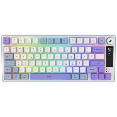 Hawk Gaming HK255 Mavi - Mor RGB %75 TKL Membrane Switch Kablolu / Kablosuz Oyuncu Klavyesi