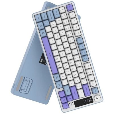 Hawk Gaming HK255 Mavi - Mor RGB %75 TKL Membrane Switch Kablolu / Kablosuz Oyuncu Klavyesi