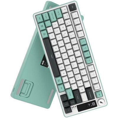 Hawk Gaming HK255 Gri - Yeşil RGB %75 TKL Membrane Switch Kablolu / Kablosuz Oyuncu Klavyesi