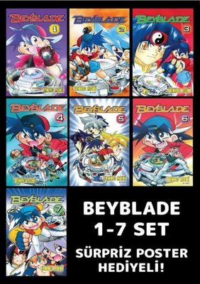 Beyblade 1 - 7 - Poster Hediyeli Set (Takao Aoki) - Fiyat & Satın
