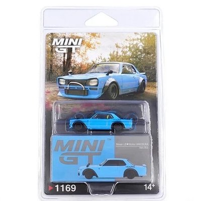 Mini GT 1/64 Nissan LB Works Hakosuka Baby Blue - Blister Paket | D&R