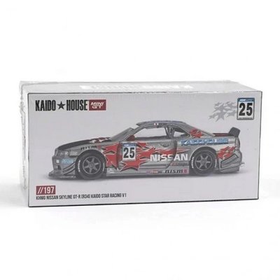 Mini GT Kaido House Nissan Skyline GT-R (R34) Kaido Star Racing V1