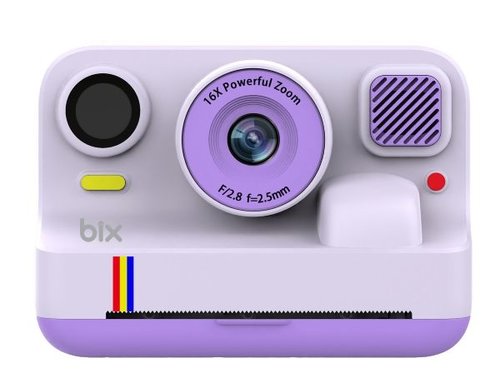Bix BXKP01-PL 1080P 30FPS 48MP Şipşak Çocuk Kamerası Mor