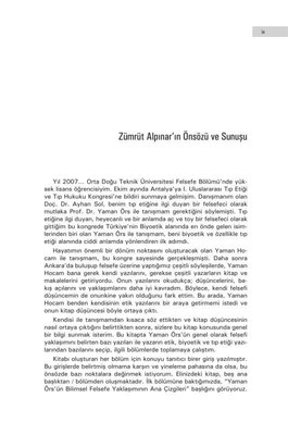 Etik'in Anlamı ve Anlamsızlığı