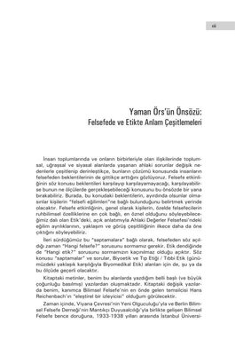 Etik'in Anlamı ve Anlamsızlığı