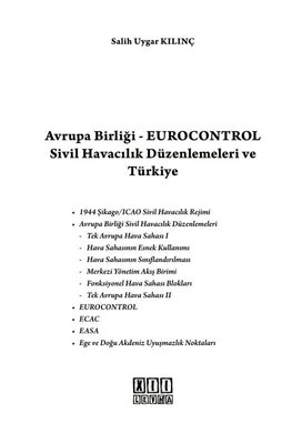 Avrupa Birliği - Eurocontrol Sivil Havacılık Düzenlemeleri ve Türkiye