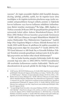 Nato - AB İlişkileri - İşbirliği ve Çatışma Dinamikleri