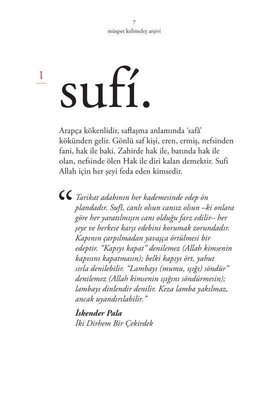 Sufi Sözlük - Müspet Kelimeler Arşivi Cilt 1