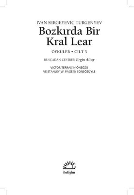 Bozkırda Bir Kral Lear Öyküler - Cilt 3