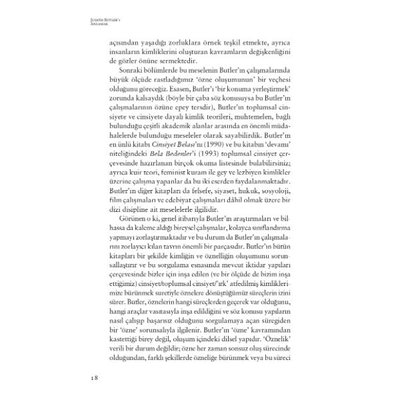 Cinsiyetlendirilmiş Bedenler - Judith Butler'ı Anlamak