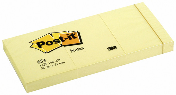 Post-It  Not Sari 100 Yaprak 38X51Mm 653