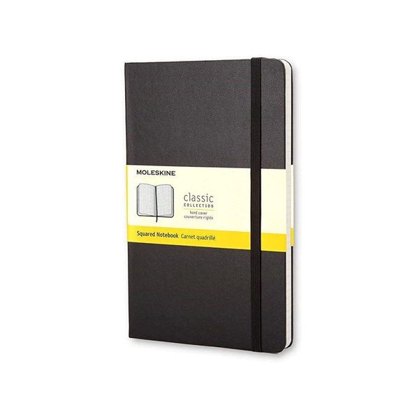 Moleskine Klasik Cep Boy Sert Kapak Kareli Defter Siyah