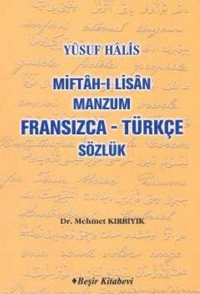 Miftah-ı Lisan / Manzum Fransızca - Türkçe Sözlük