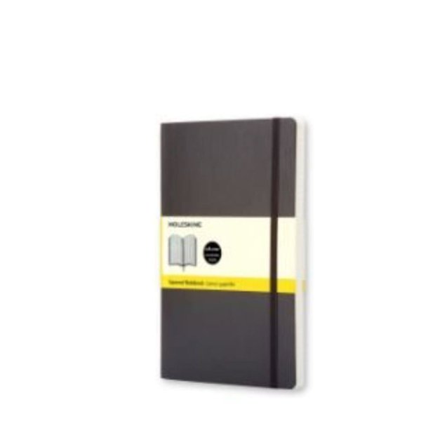 Moleskine Klasik Büyük Boy Yumuşak Kapak Kareli Defter Siyah