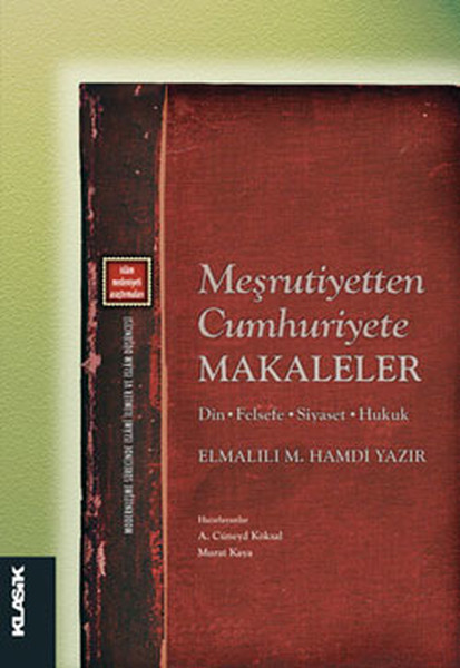 Meşrutiyetten Cumhuriyete Makaleler