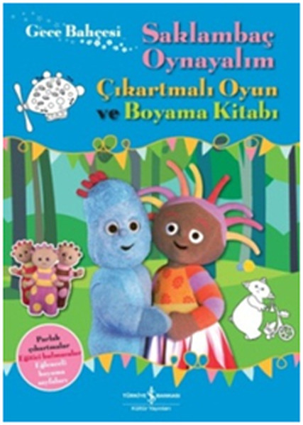 Gece Bahçesi - Saklambaç Oynayalım Çıkartmalı Oyun ve Boyama Kitabı