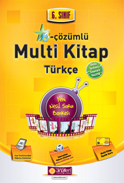 Anafen 6. Sınıf E-Çözümlü Multi Kitap Türkçe