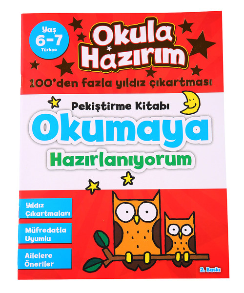 Okula Hazırım 3 - Okumaya Hazırlanıyorum Türkçe Pekiştirme Kitabı (6-7 Yaş)